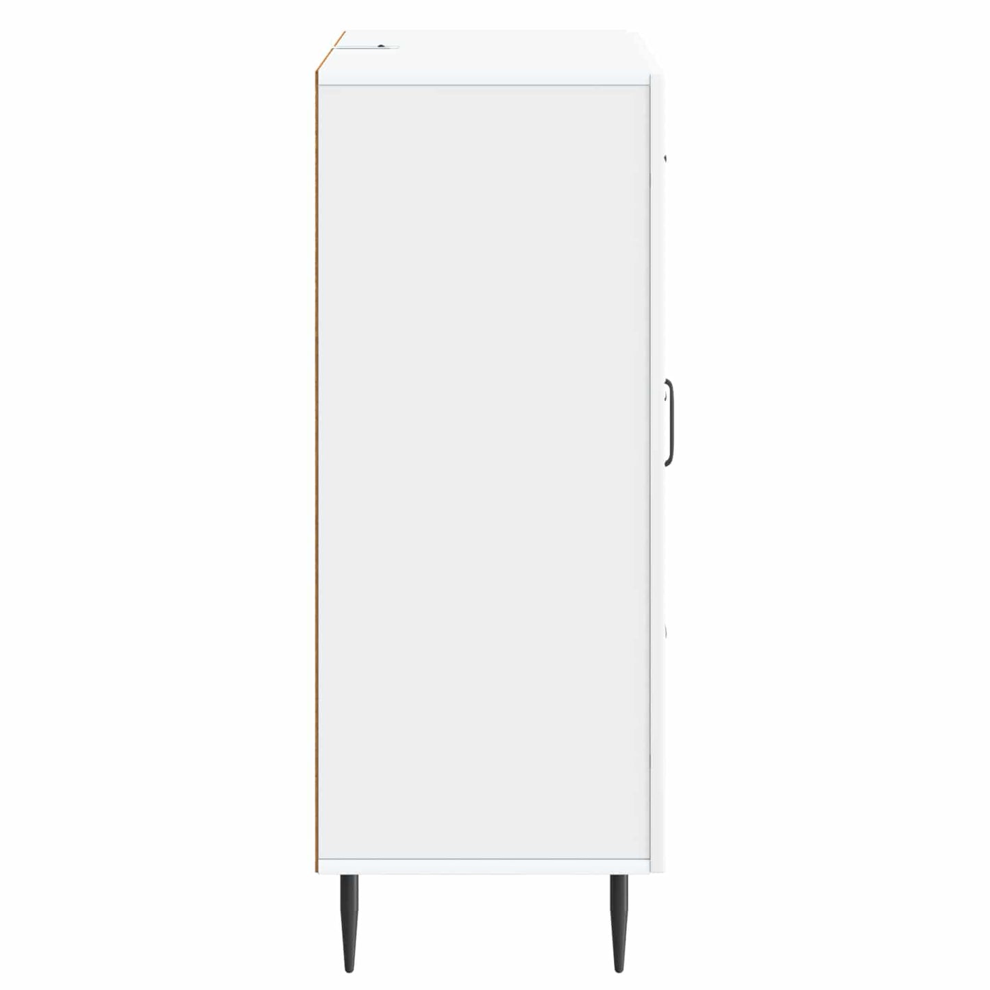 Servírovací Skříň Bílá 66 X 34,5 X 89,5 Cm Kompozitní Dřevo