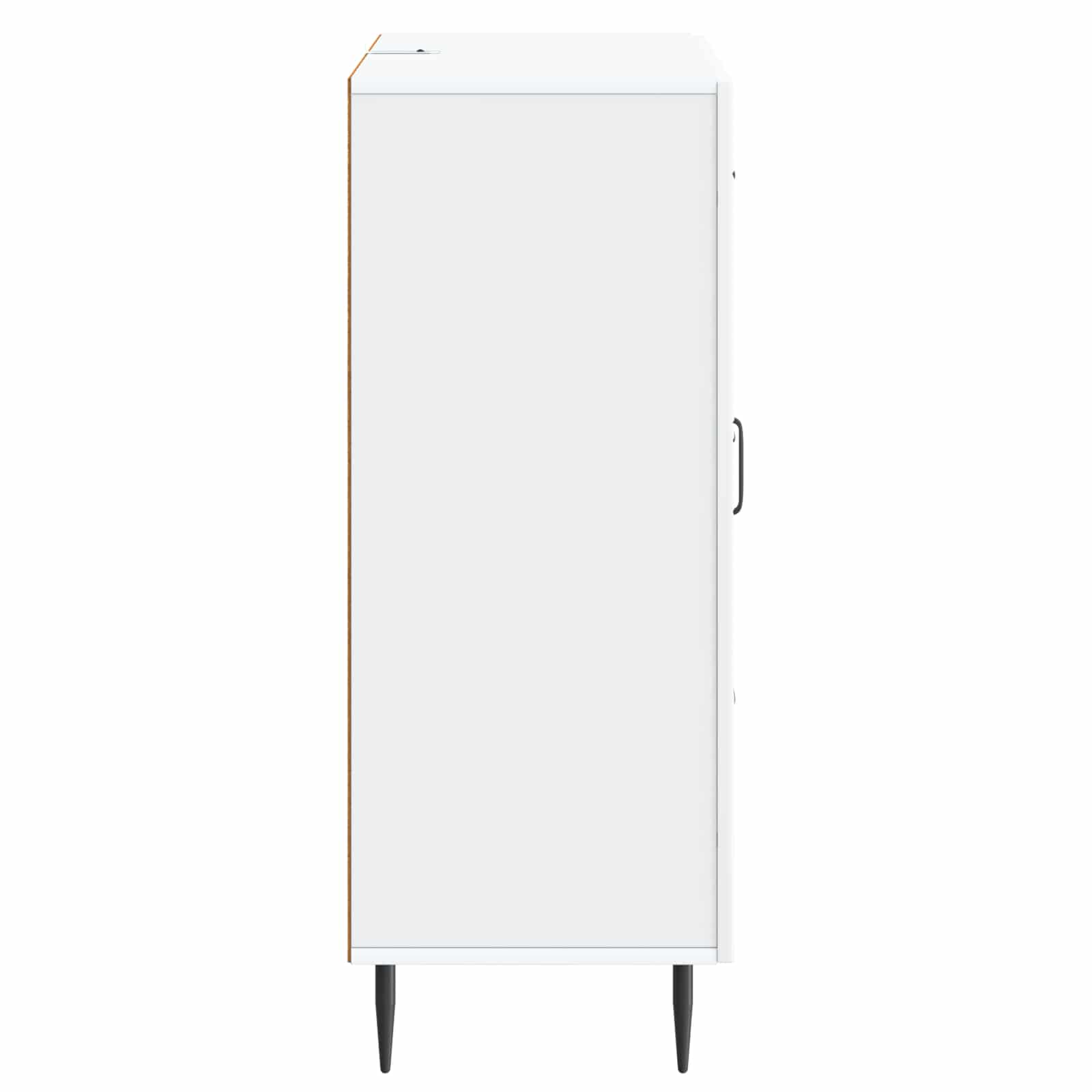 Servírovací Skříň Bílá 66 X 34,5 X 89,5 Cm Kompozitní Dřevo