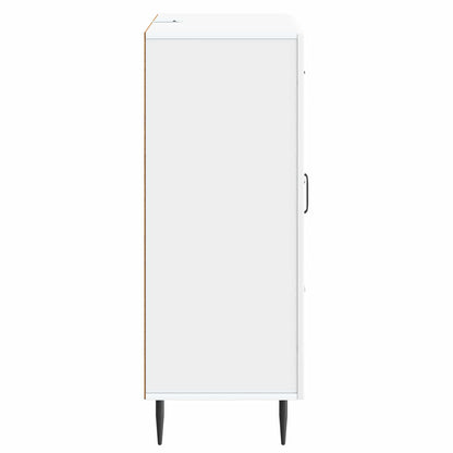 Servírovací Skříň Bílá 66 X 34,5 X 89,5 Cm Kompozitní Dřevo
