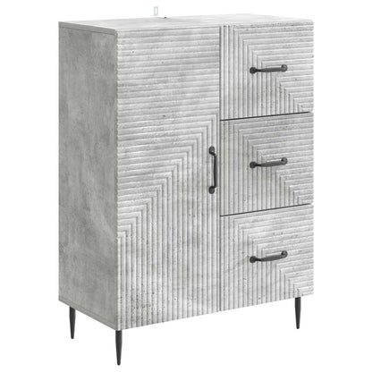 Servírovací Skříň Se Zásuvkou Betonově Šedá 66 X 34,5 X 89,5 Cm