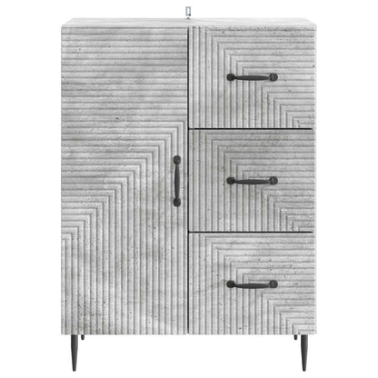 Servírovací Skříň Se Zásuvkou Betonově Šedá 66 X 34,5 X 89,5 Cm
