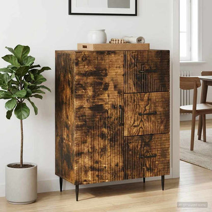 Servírovací Skříň Se Zásuvkou Kouřový Dub 66 X 34,5 X 89,5 Cm
