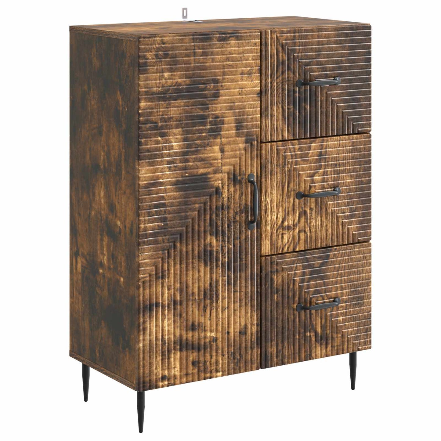 Servírovací Skříň Se Zásuvkou Kouřový Dub 66 X 34,5 X 89,5 Cm