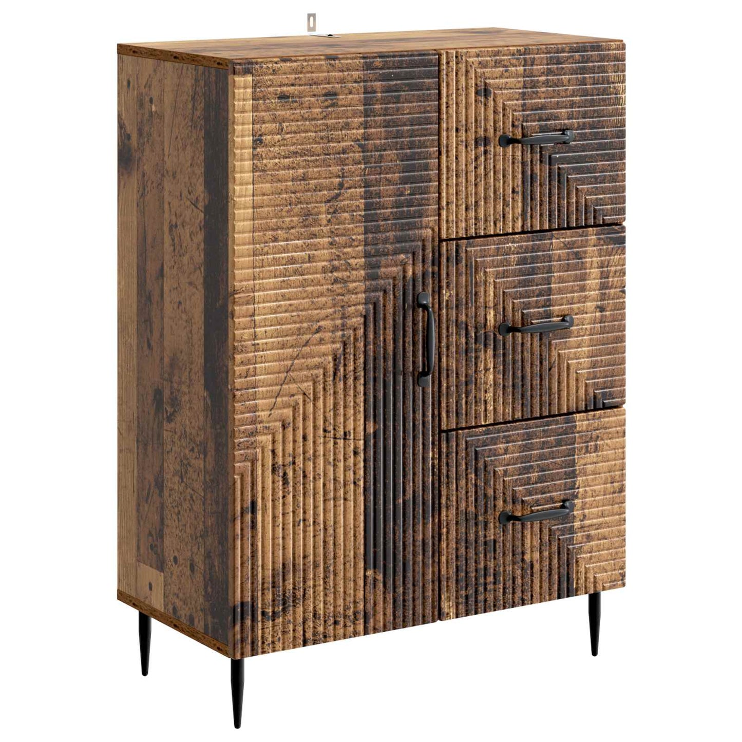 Servírovací Skříň Se Zásuvkou Staré Dřevo 66 X 34,5 X 89,5 Cm