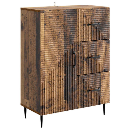 Servírovací Skříň Se Zásuvkou Staré Dřevo 66 X 34,5 X 89,5 Cm