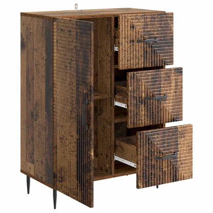 Servírovací Skříň Se Zásuvkou Staré Dřevo 66 X 34,5 X 89,5 Cm