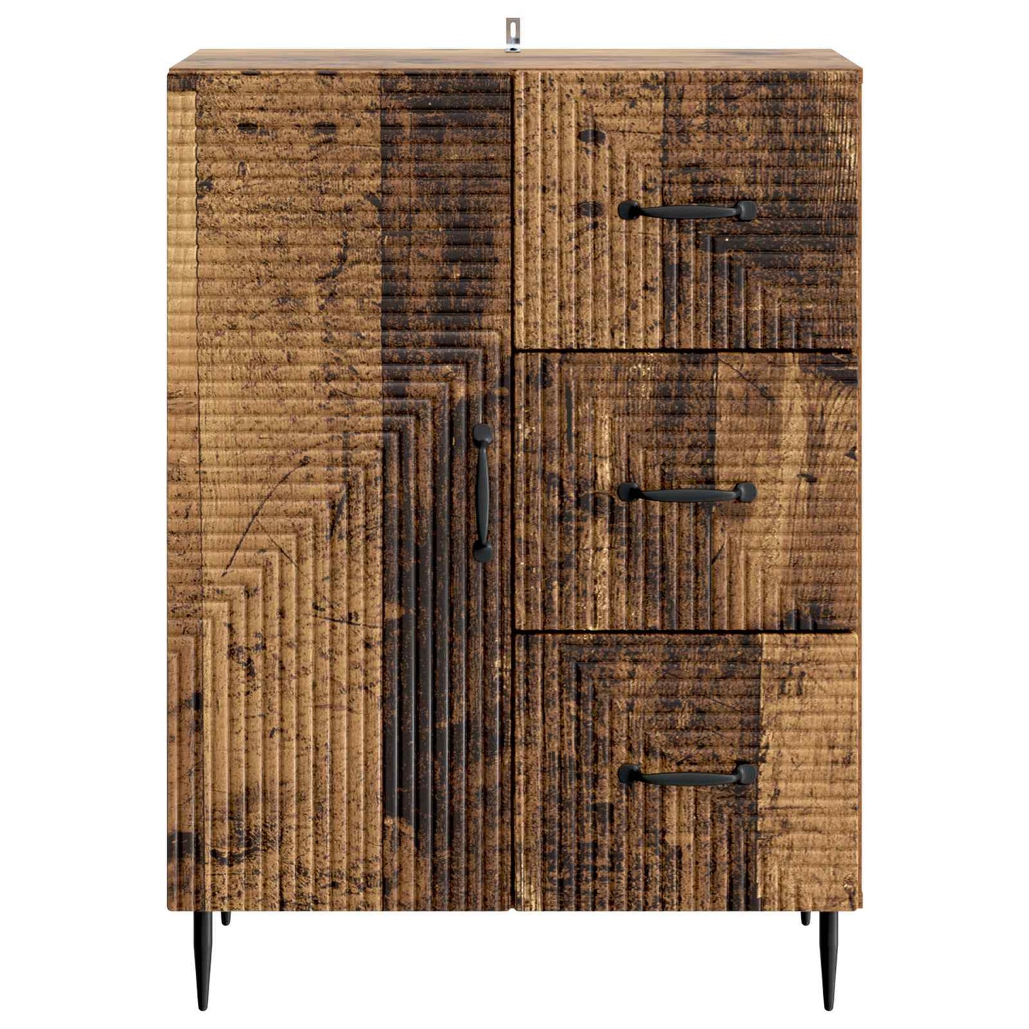 Servírovací Skříň Se Zásuvkou Staré Dřevo 66 X 34,5 X 89,5 Cm