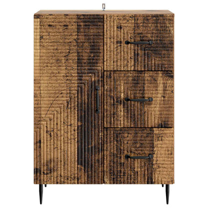Servírovací Skříň Se Zásuvkou Staré Dřevo 66 X 34,5 X 89,5 Cm