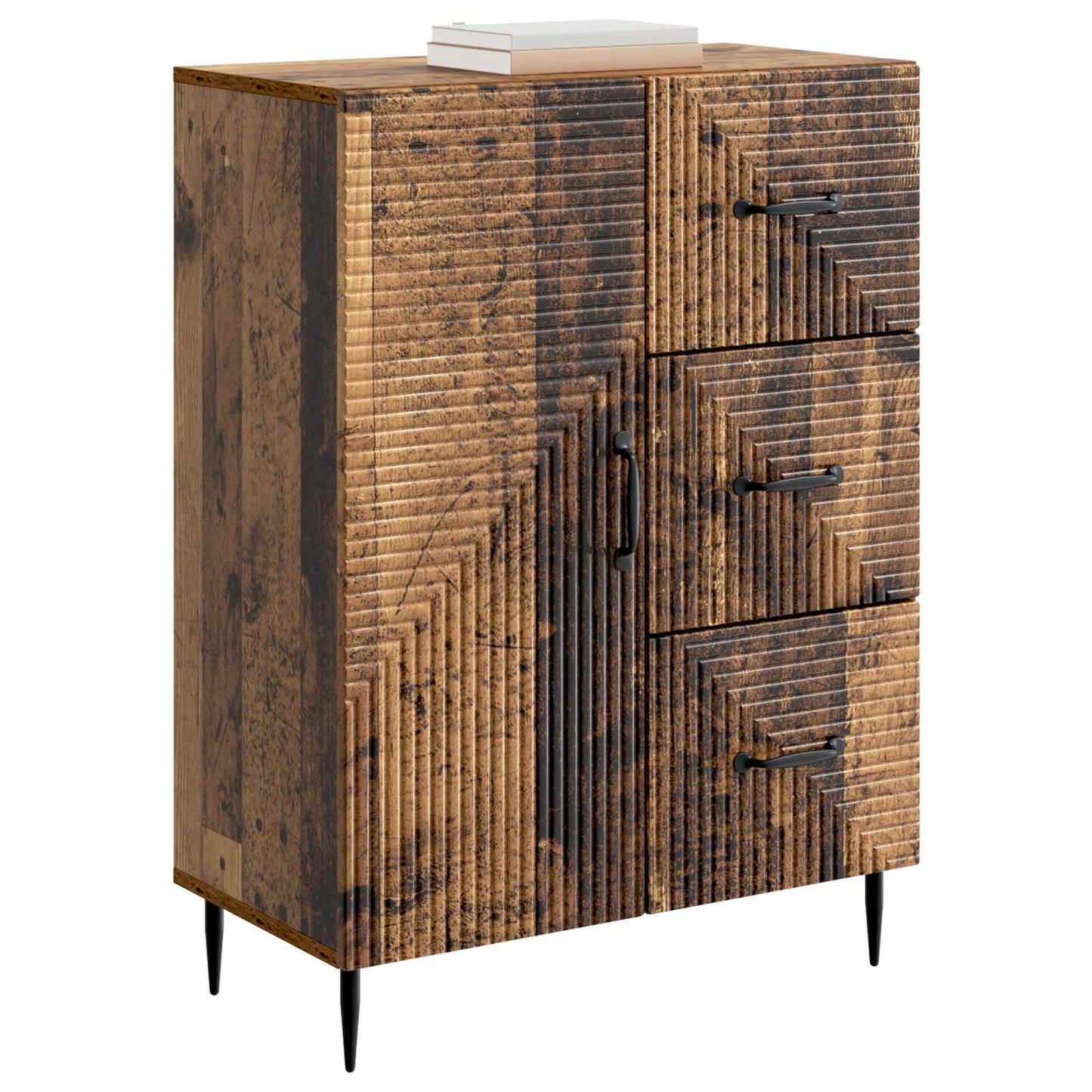 Servírovací Skříň Se Zásuvkou Staré Dřevo 66 X 34,5 X 89,5 Cm