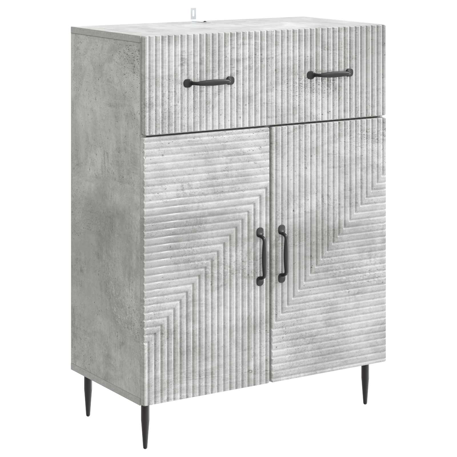 Servírovací Skříň Se Zásuvkou Betonově Šedá 66 X 34,5 X 89,5 Cm