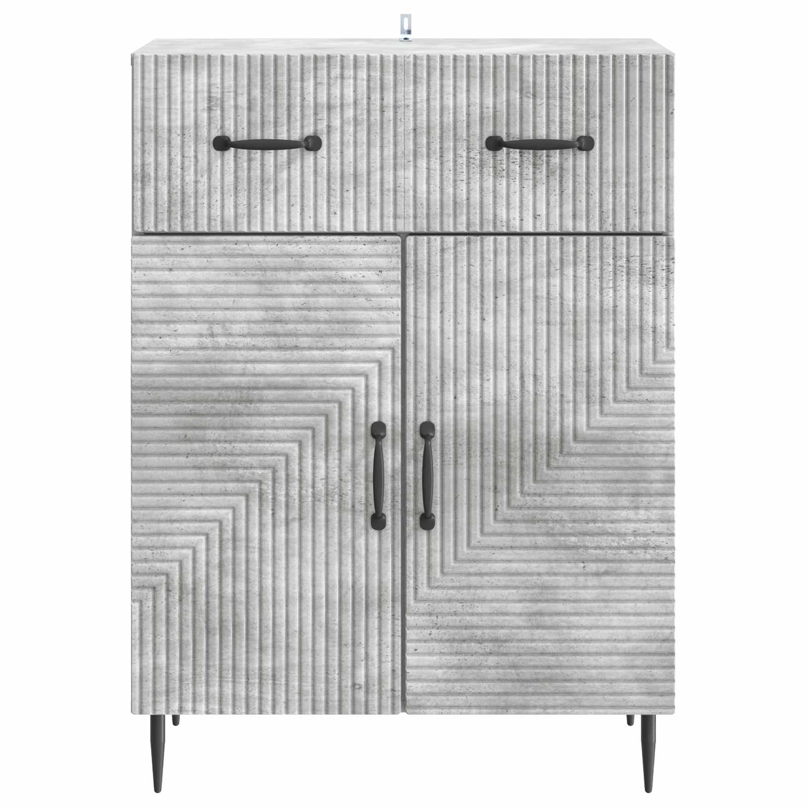 Servírovací Skříň Se Zásuvkou Betonově Šedá 66 X 34,5 X 89,5 Cm