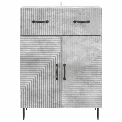Servírovací Skříň Se Zásuvkou Betonově Šedá 66 X 34,5 X 89,5 Cm