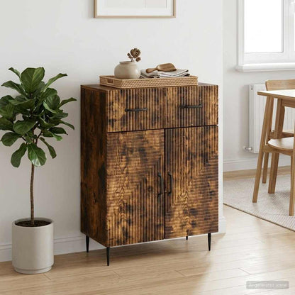 Servírovací Skříň Se Zásuvkou Kouřový Dub 66 X 34,5 X 89,5 Cm