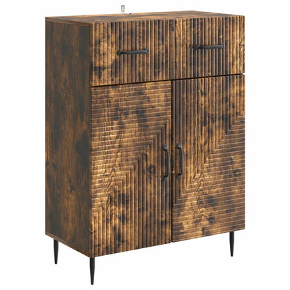 Servírovací Skříň Se Zásuvkou Kouřový Dub 66 X 34,5 X 89,5 Cm