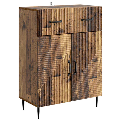 Servírovací Skříň Se Zásuvkou Staré Dřevo 66 X 34,5 X 89,5 Cm
