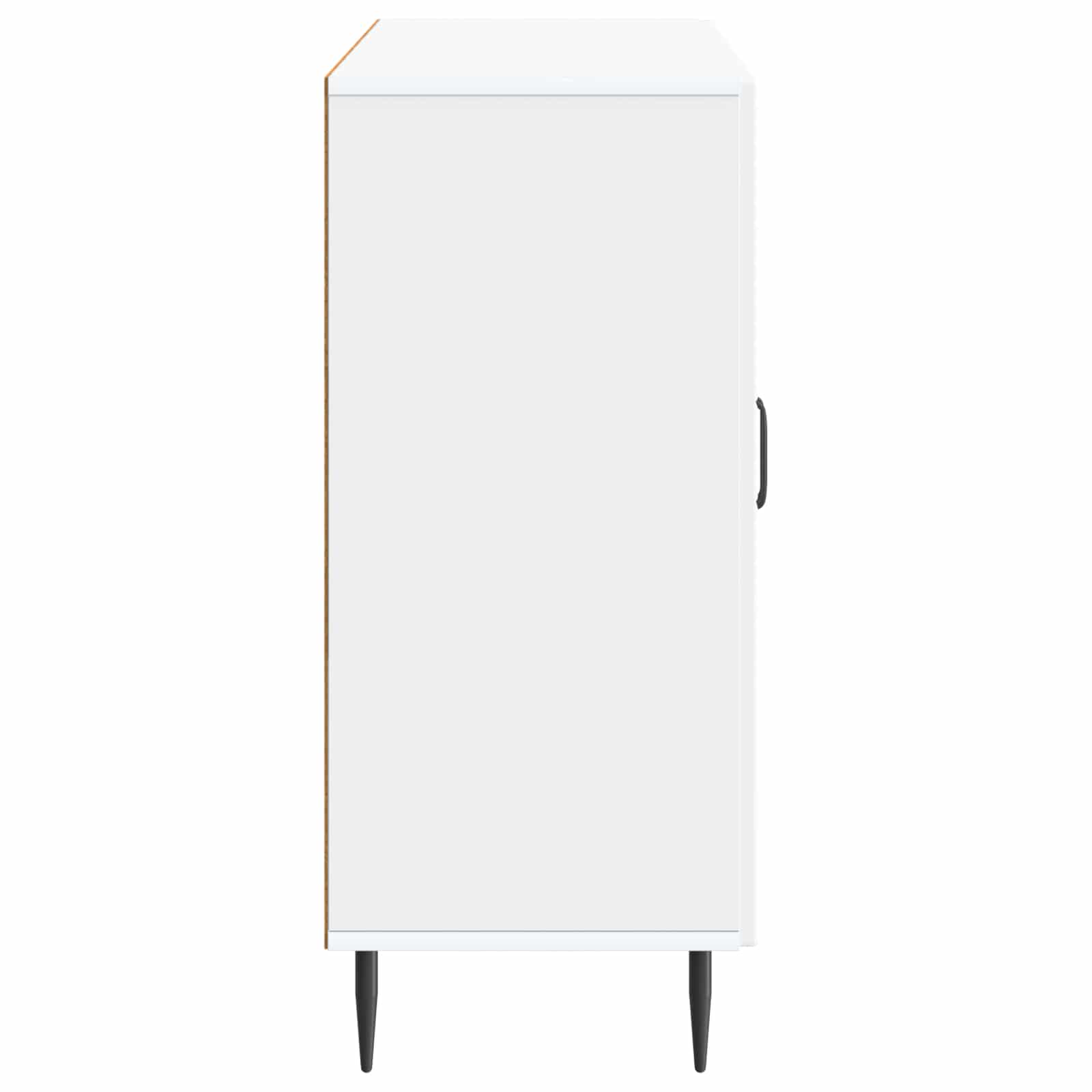 Servírovací Skříň Bílá 89 X 34,5 X 80 Cm Kompozitní Dřevo