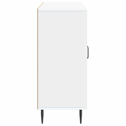 Servírovací Skříň Bílá 89 X 34,5 X 80 Cm Kompozitní Dřevo