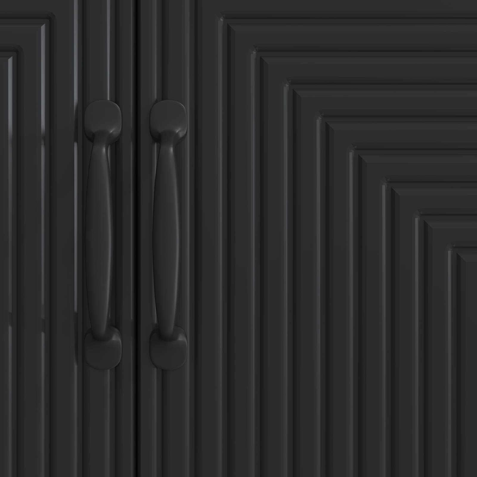 Servírovací Skříň Černá 89 X 34,5 X 80 Cm Kompozitní Dřevo