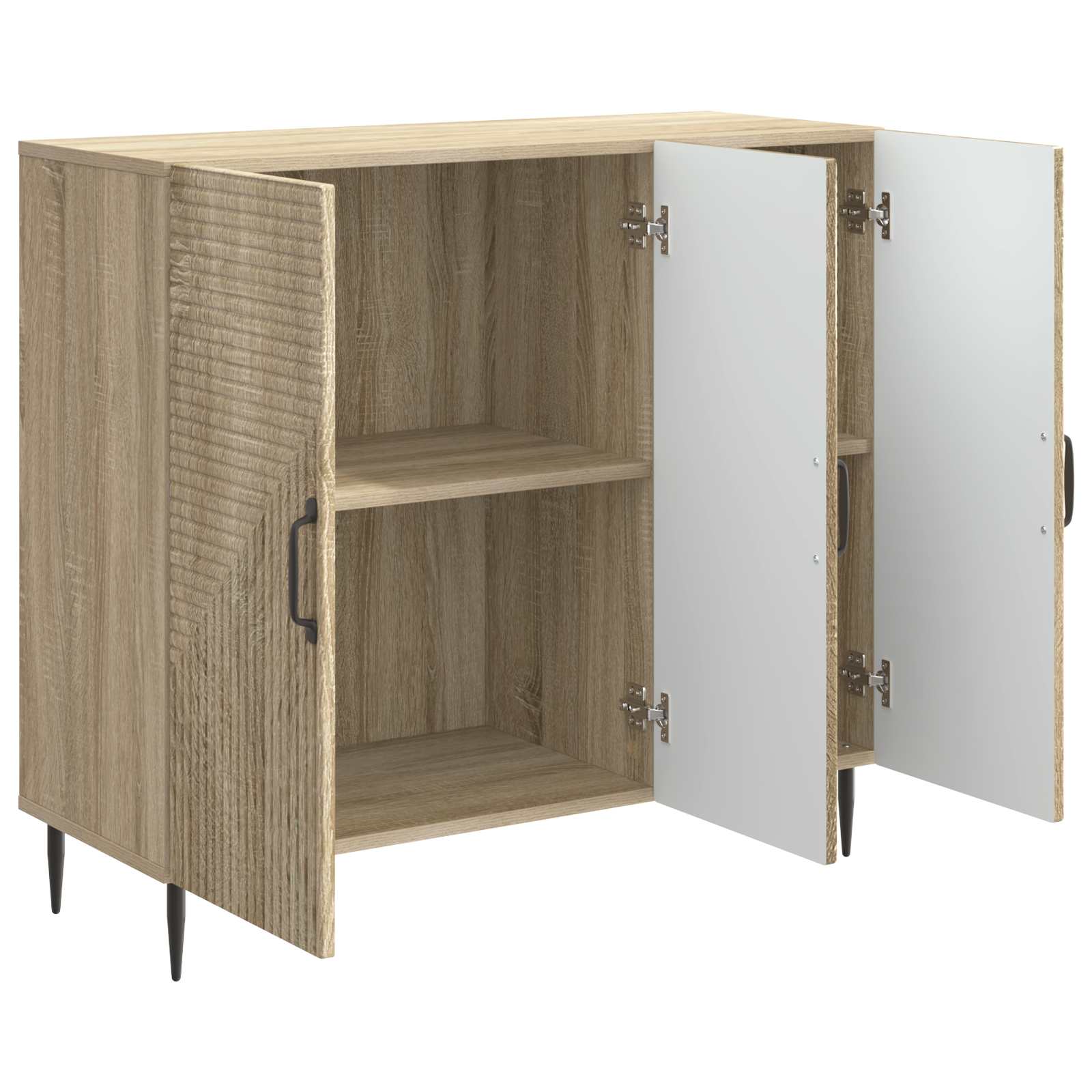 Servírovací Skříň Dub Sonoma 89 X 34,5 X 80 Cm Kompozitní Dřevo