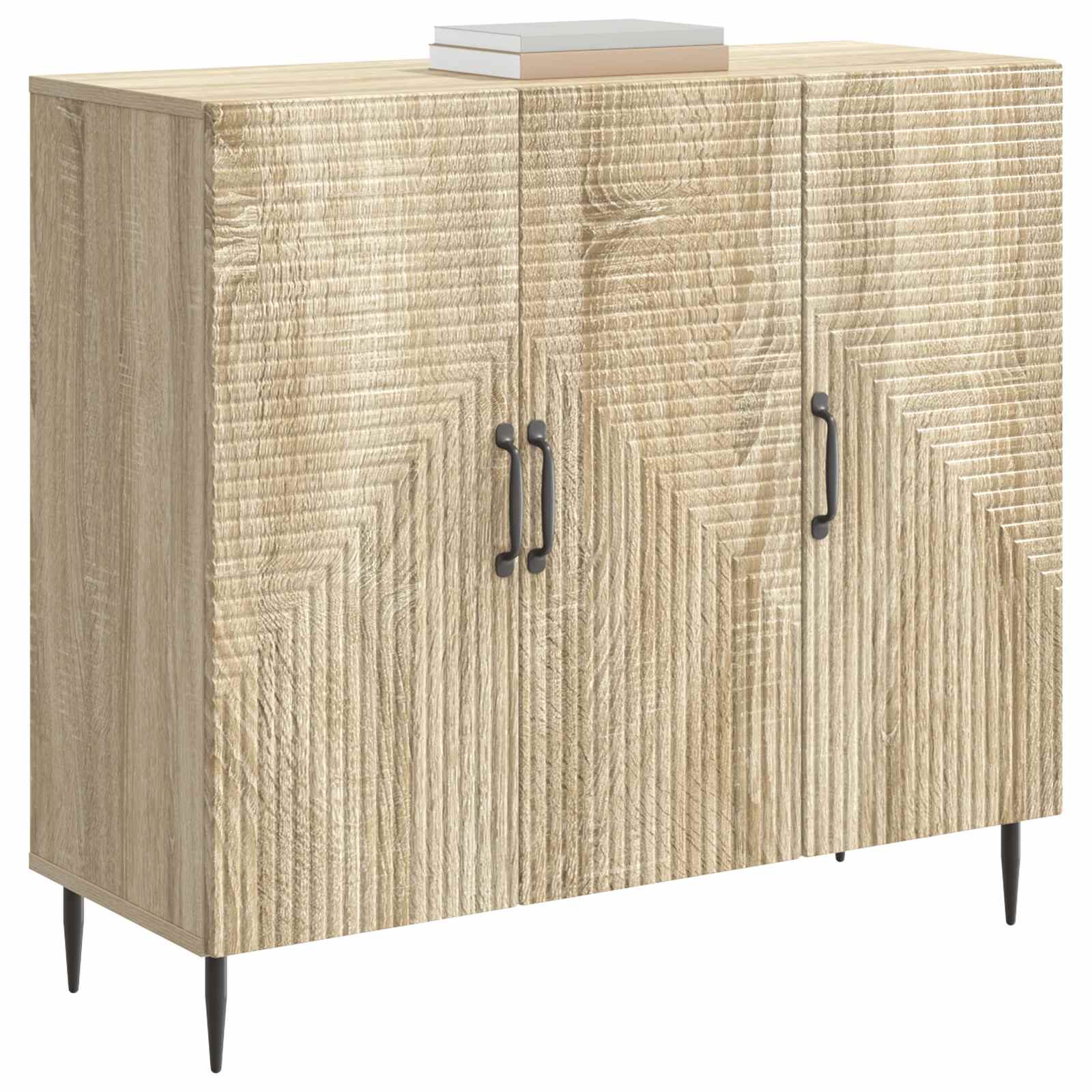 Servírovací Skříň Dub Sonoma 89 X 34,5 X 80 Cm Kompozitní Dřevo