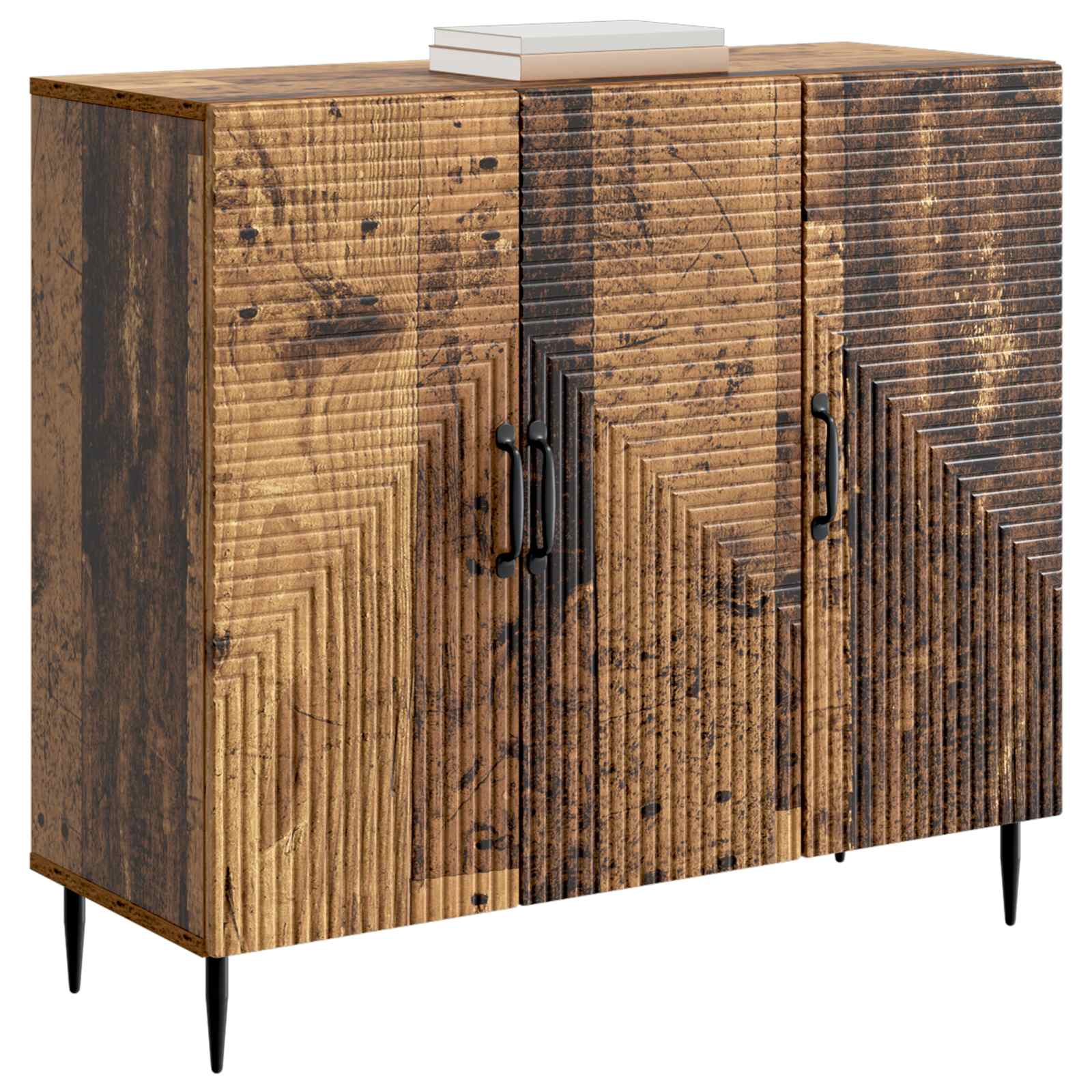 Servírovací Skříň Staré Dřevo 89 X 34,5 X 80 Cm