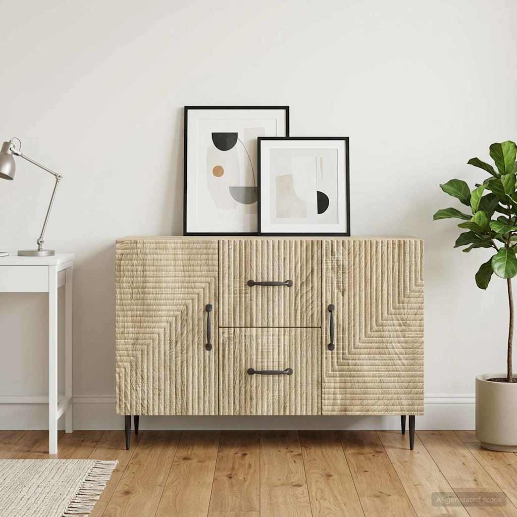 Servírovací Skříň Dub Sonoma 89 X 34,5 X 60 Cm Kompozitní Dřevo