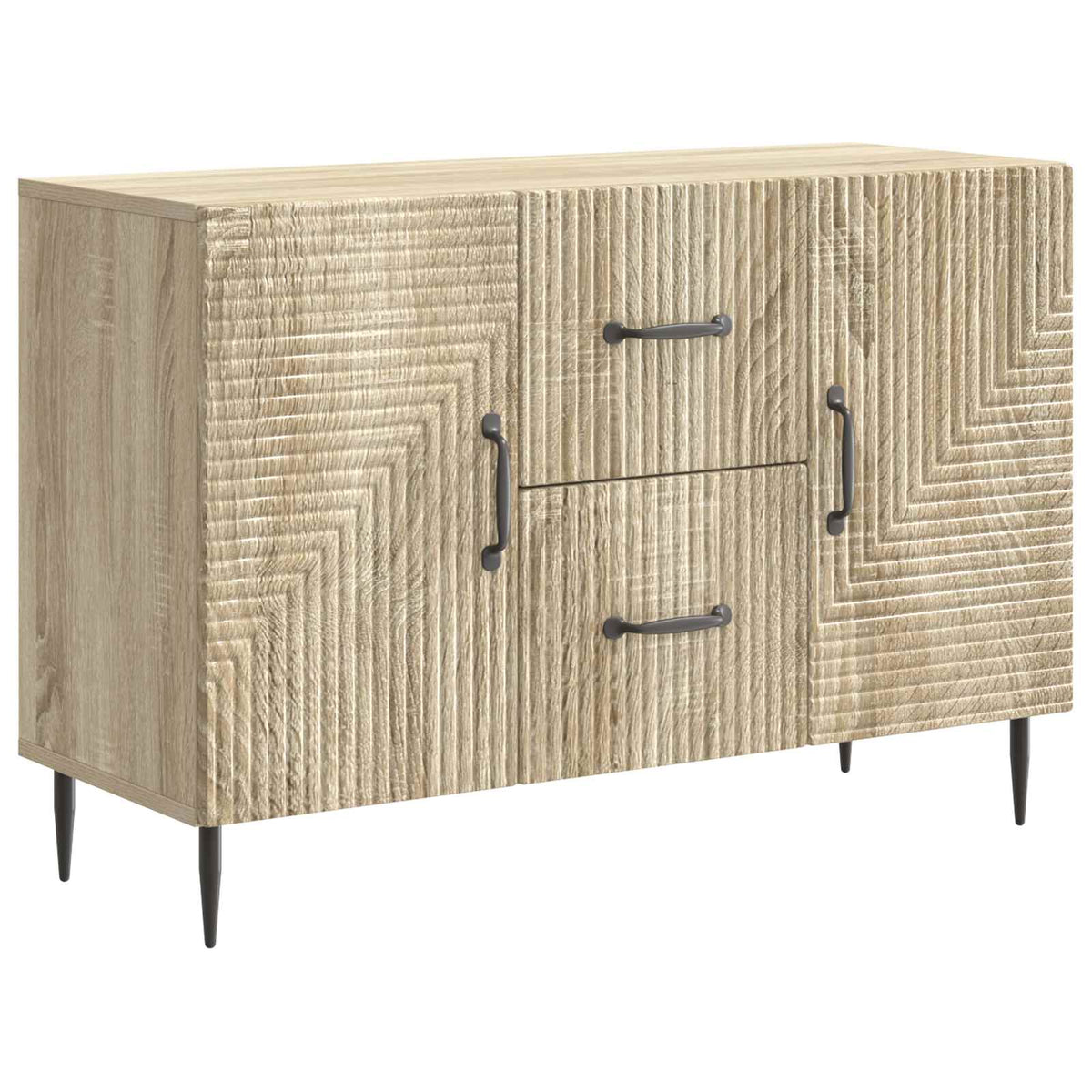 Servírovací Skříň Dub Sonoma 89 X 34,5 X 60 Cm Kompozitní Dřevo
