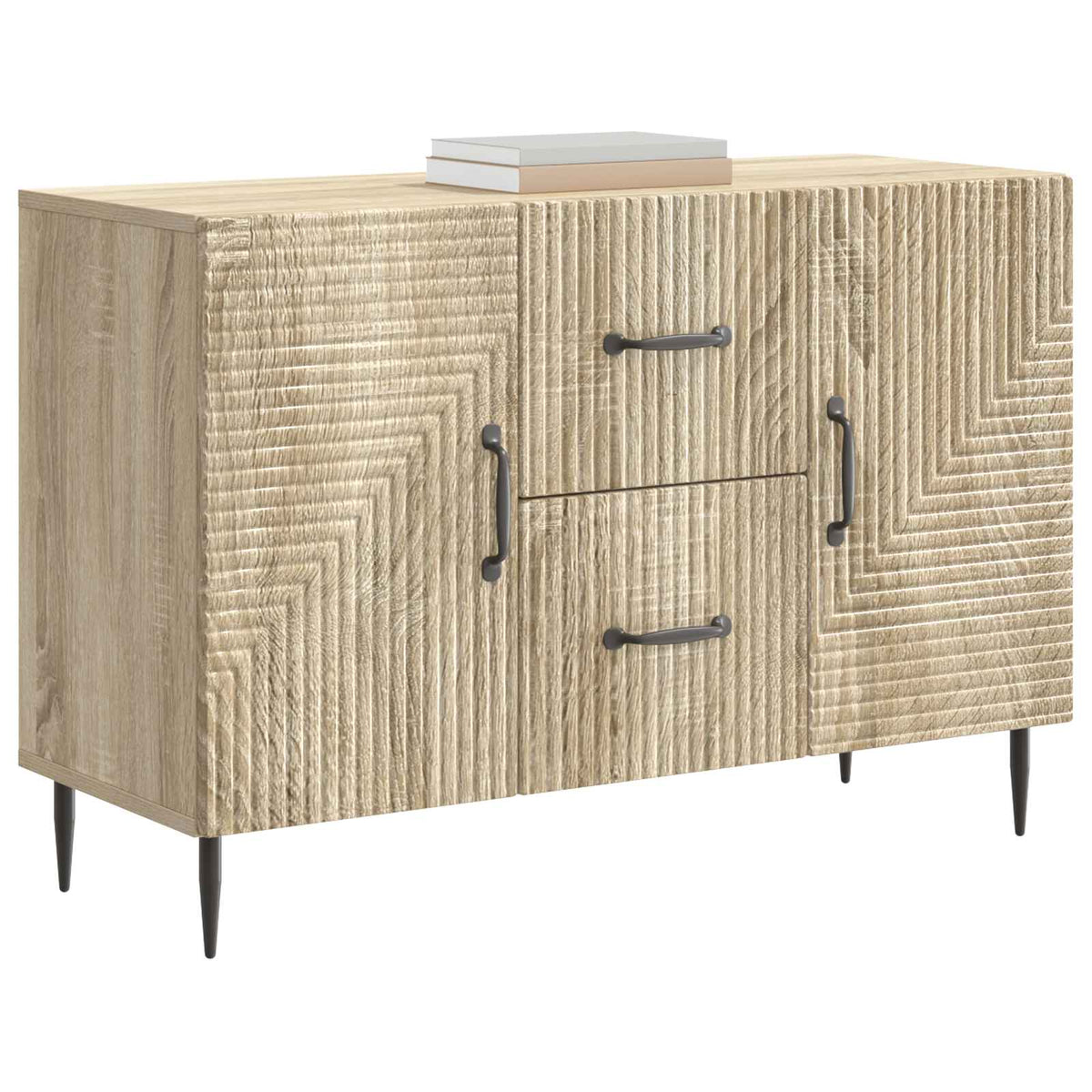 Servírovací Skříň Dub Sonoma 89 X 34,5 X 60 Cm Kompozitní Dřevo