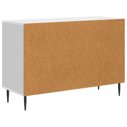 Servírovací Skříň Bílá S Vysokým Leskem 89 X 34,5 X 60 Cm