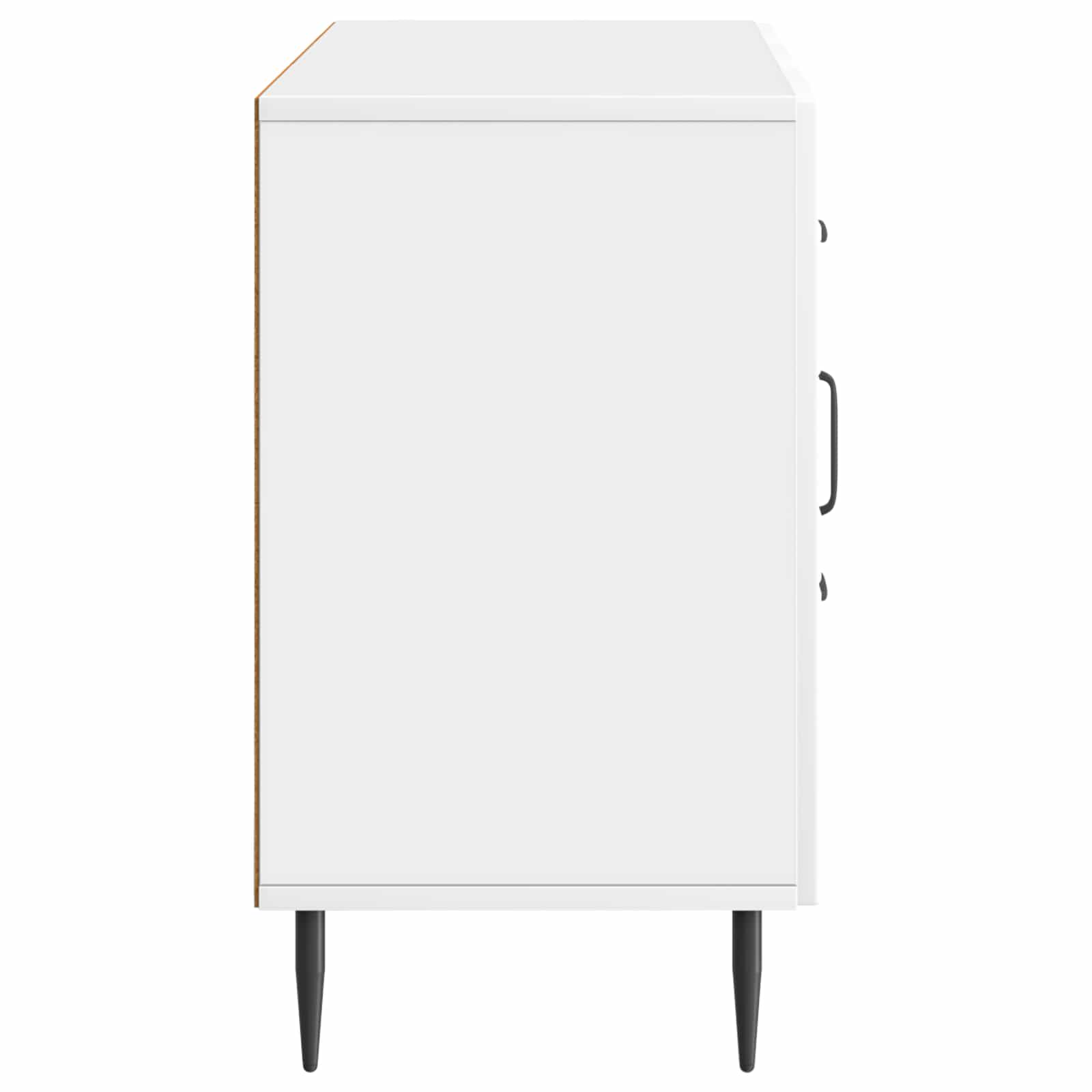 Servírovací Skříň Bílá S Vysokým Leskem 89 X 34,5 X 60 Cm