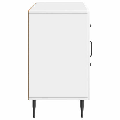 Servírovací Skříň Bílá S Vysokým Leskem 89 X 34,5 X 60 Cm