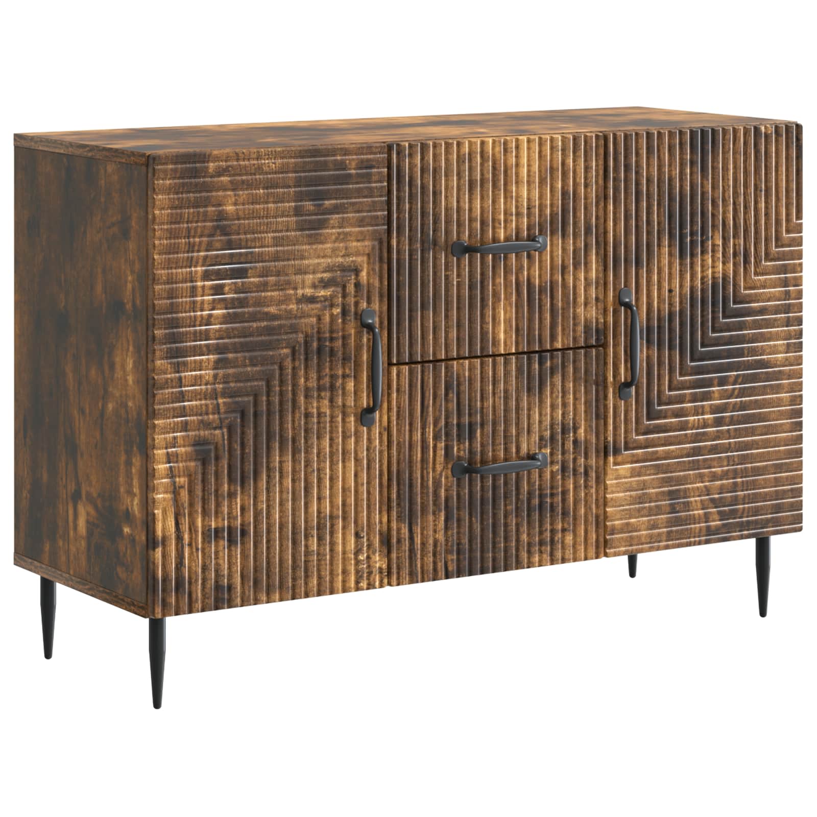Servírovací Skříň Se Zásuvkou Kouřový Dub 89 X 34,5 X 60 Cm
