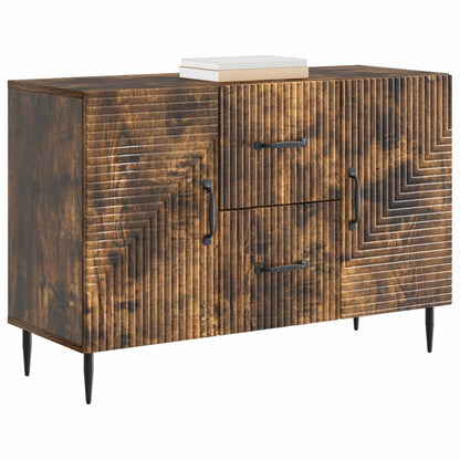 Servírovací Skříň Se Zásuvkou Kouřový Dub 89 X 34,5 X 60 Cm
