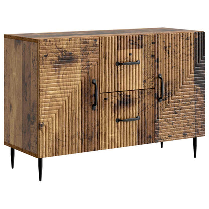 Servírovací Skříň Se Zásuvkou Staré Dřevo 89 X 34,5 X 60 Cm