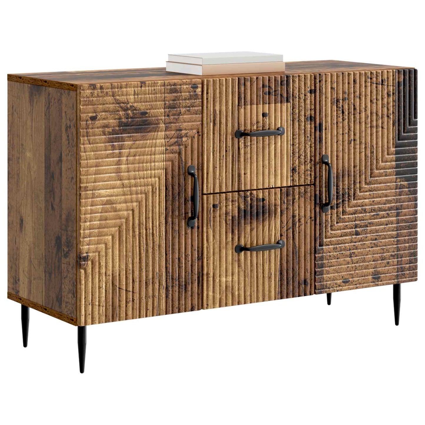 Servírovací Skříň Se Zásuvkou Staré Dřevo 89 X 34,5 X 60 Cm
