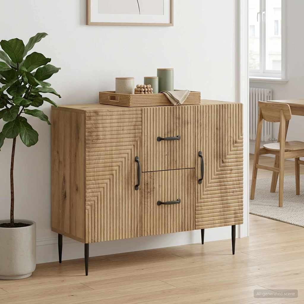 Servírovací Skříň Dub Artisan 89 X 34,5 X 60 Cm