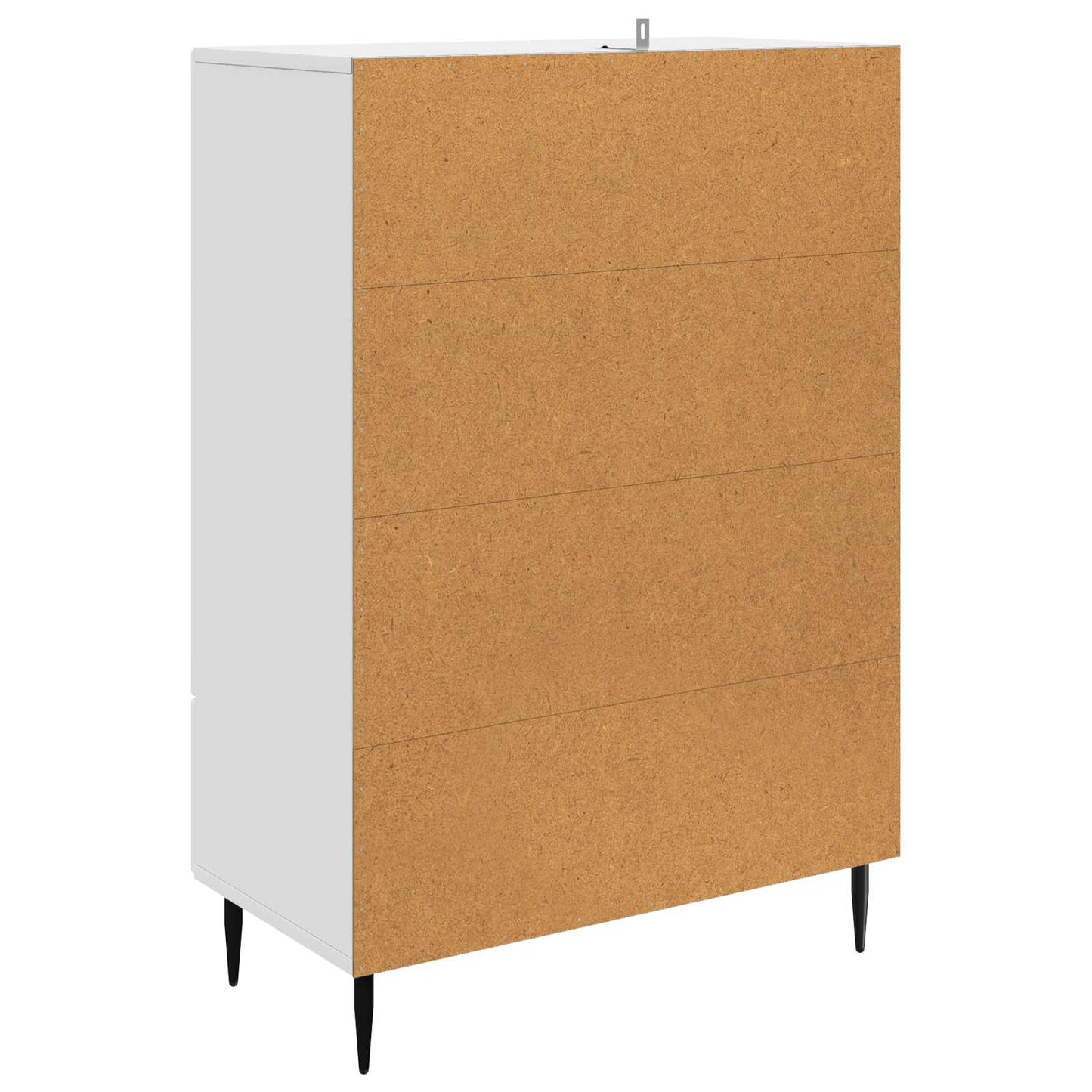 Servírovací Skříň Bílá 66 X 34,5 X 95 Cm Kompozitní Dřevo