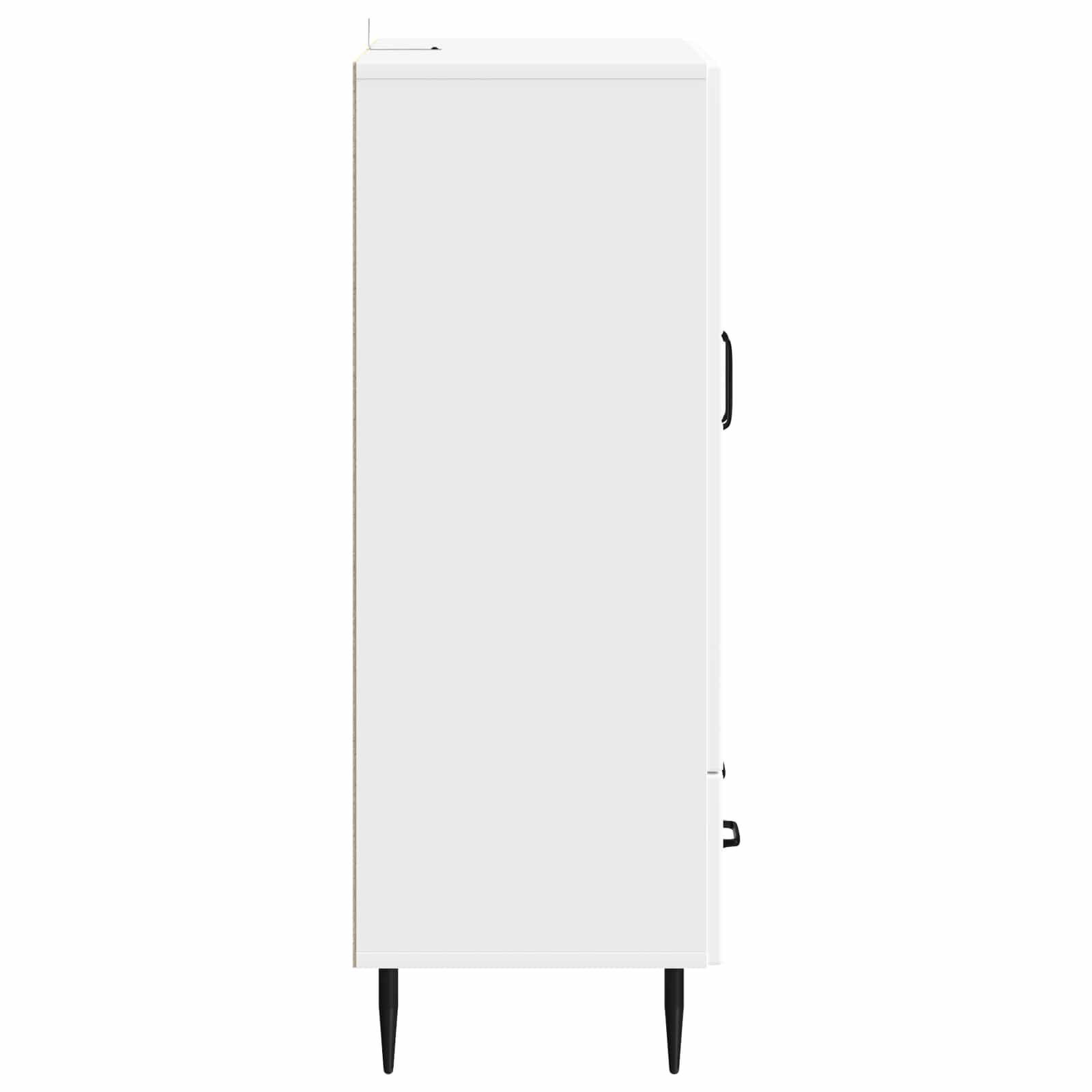 Servírovací Skříň Bílá 66 X 34,5 X 95 Cm Kompozitní Dřevo