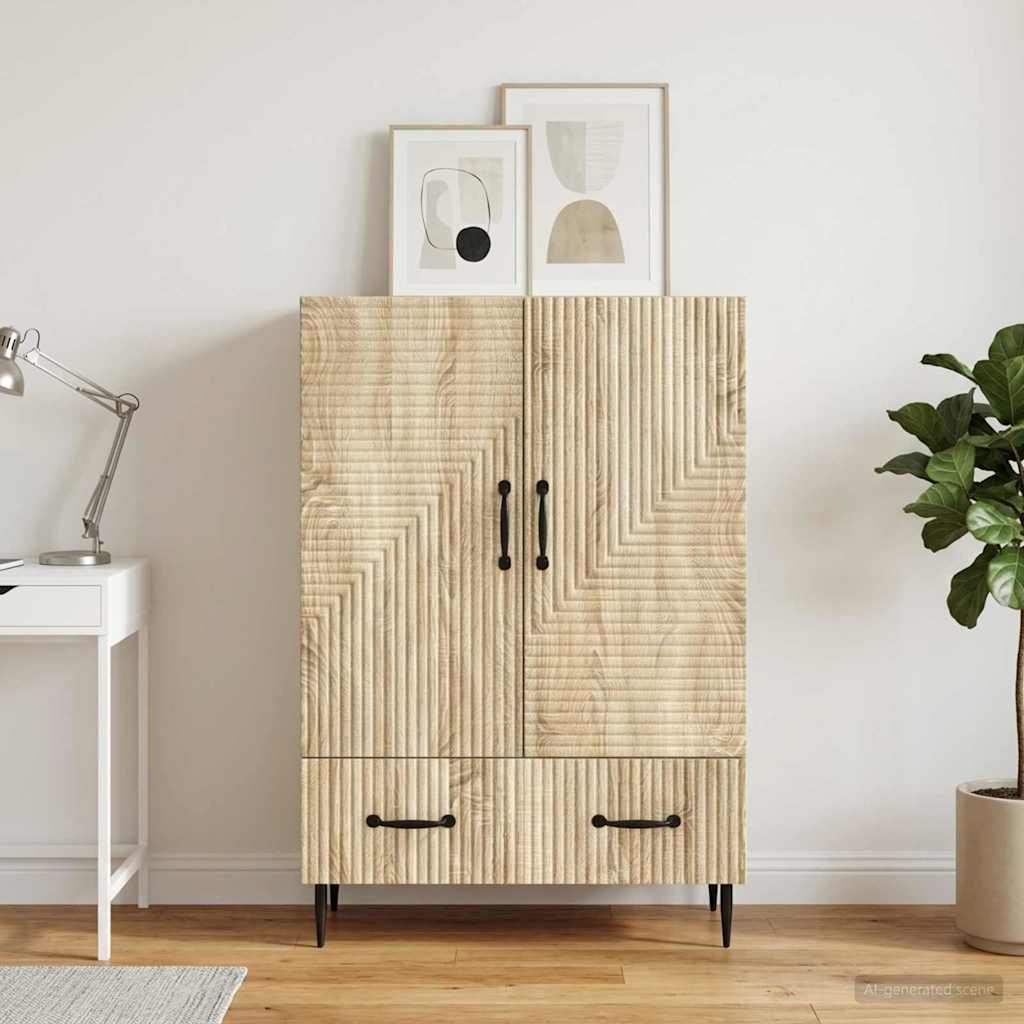 Servírovací Skříň Dub Sonoma 66 X 34,5 X 95 Cm Kompozitní Dřevo
