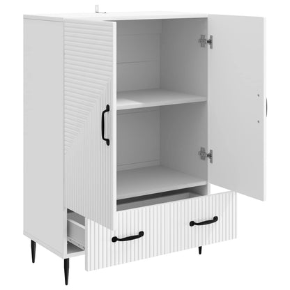 Servírovací Skříň Bílá S Vysokým Leskem 66 X 34,5 X 95 Cm