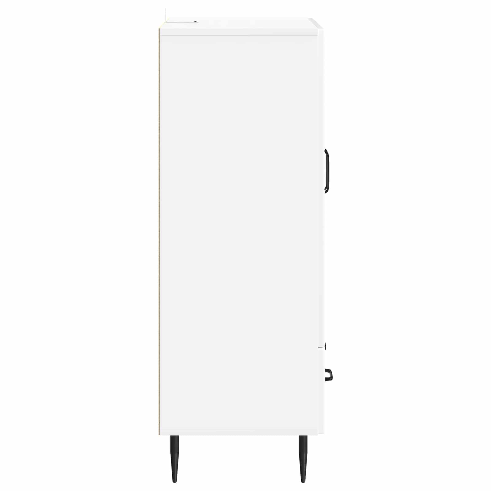 Servírovací Skříň Bílá S Vysokým Leskem 66 X 34,5 X 95 Cm
