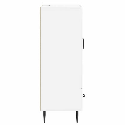 Servírovací Skříň Bílá S Vysokým Leskem 66 X 34,5 X 95 Cm