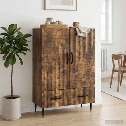 Servírovací Skříň Se Zásuvkou Kouřový Dub 66 X 34,5 X 95 Cm