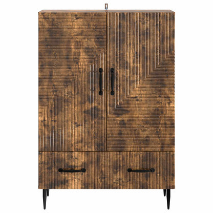 Servírovací Skříň Se Zásuvkou Kouřový Dub 66 X 34,5 X 95 Cm