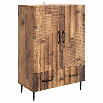 Servírovací Skříň Se Zásuvkou Staré Dřevo 66 X 34,5 X 95 Cm