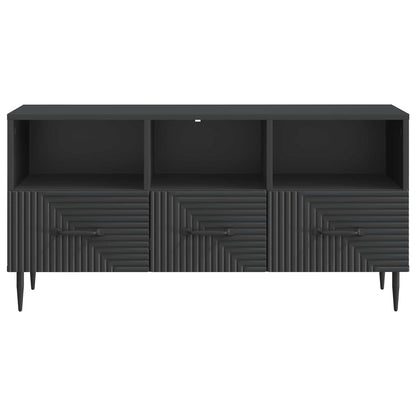Televizní Skříň Černá 102 X 34,5 X 50 Cm Kompozitní Dřevo
