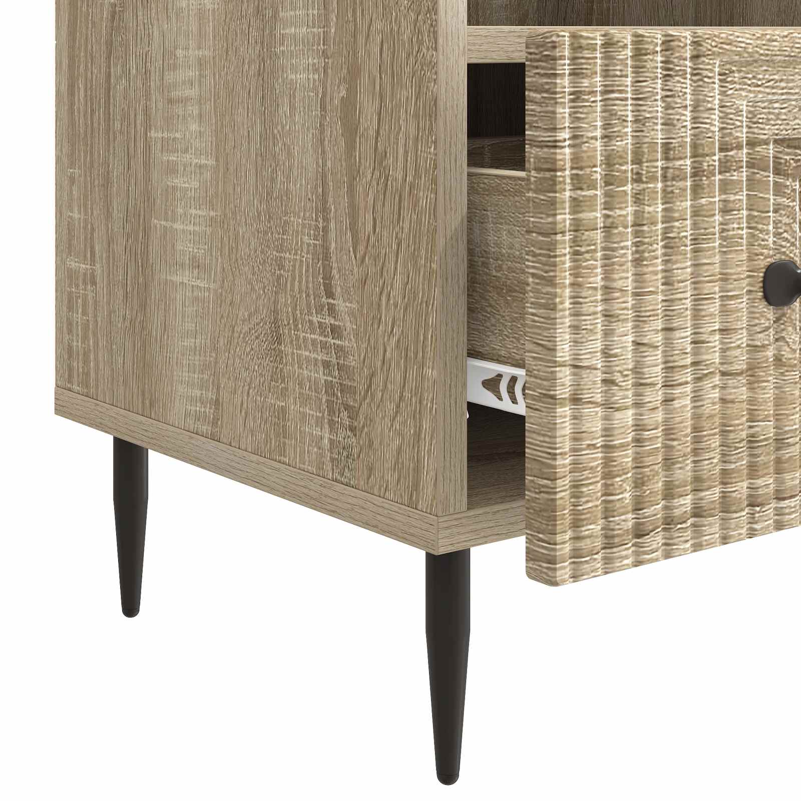 Televizní Skříň Dub Sonoma 102 X 34,5 X 50 Cm Kompozitní Dřevo