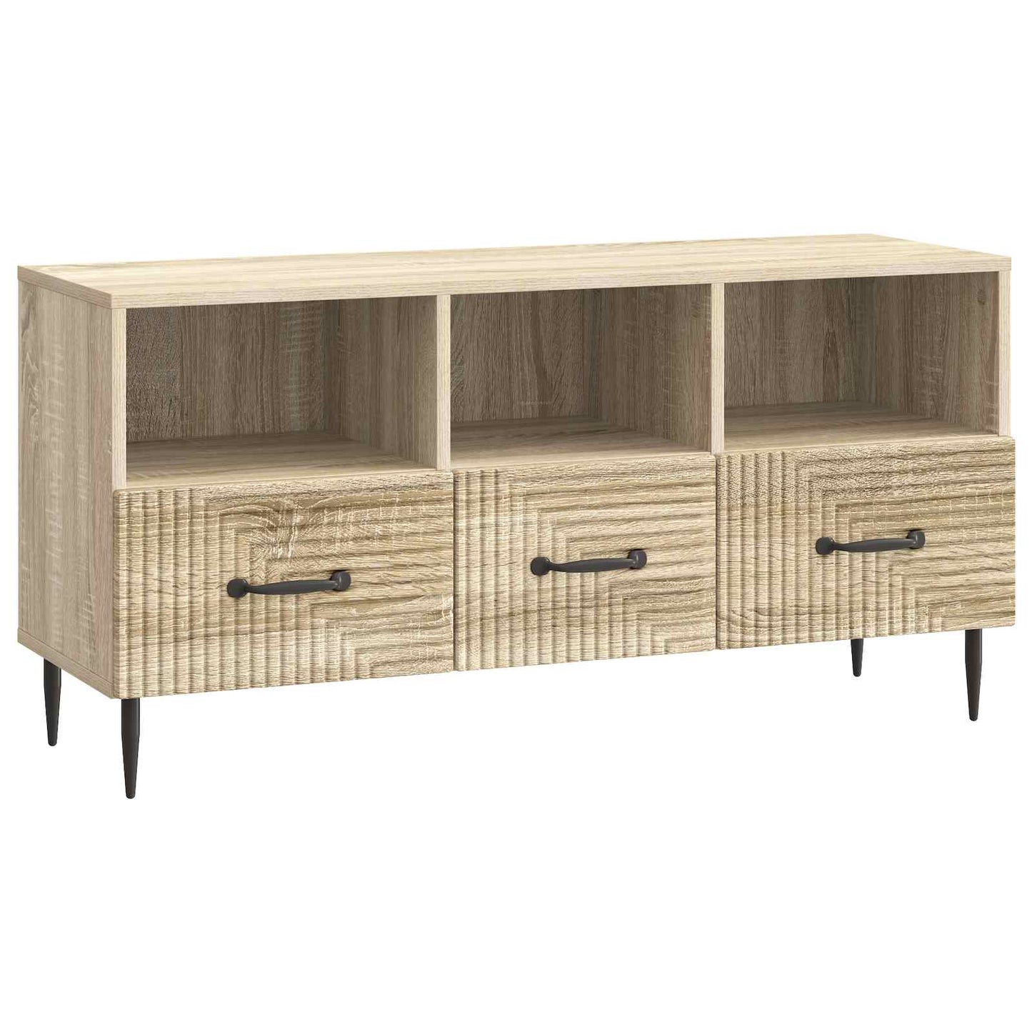 Televizní Skříň Dub Sonoma 102 X 34,5 X 50 Cm Kompozitní Dřevo