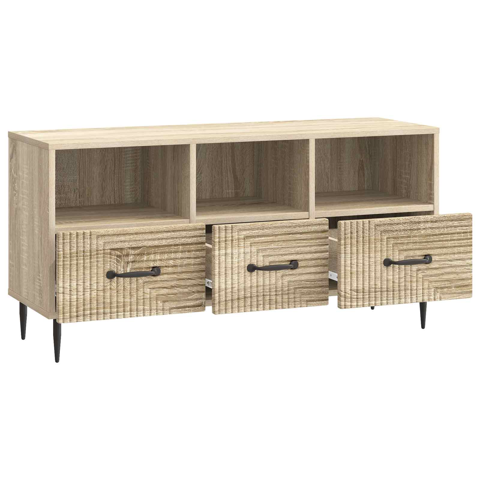 Televizní Skříň Dub Sonoma 102 X 34,5 X 50 Cm Kompozitní Dřevo