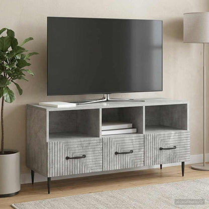 Televizní Skříň Se Zásuvkou Betonově Šedá 102 X 34,5 X 50 Cm